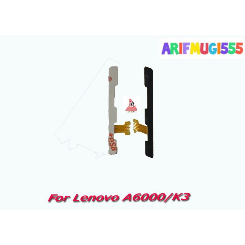 FLEXIBLE FLEXIBEL ON-OFF PLUS VOLUME POWER LENOVO A6000 ORIGINAL