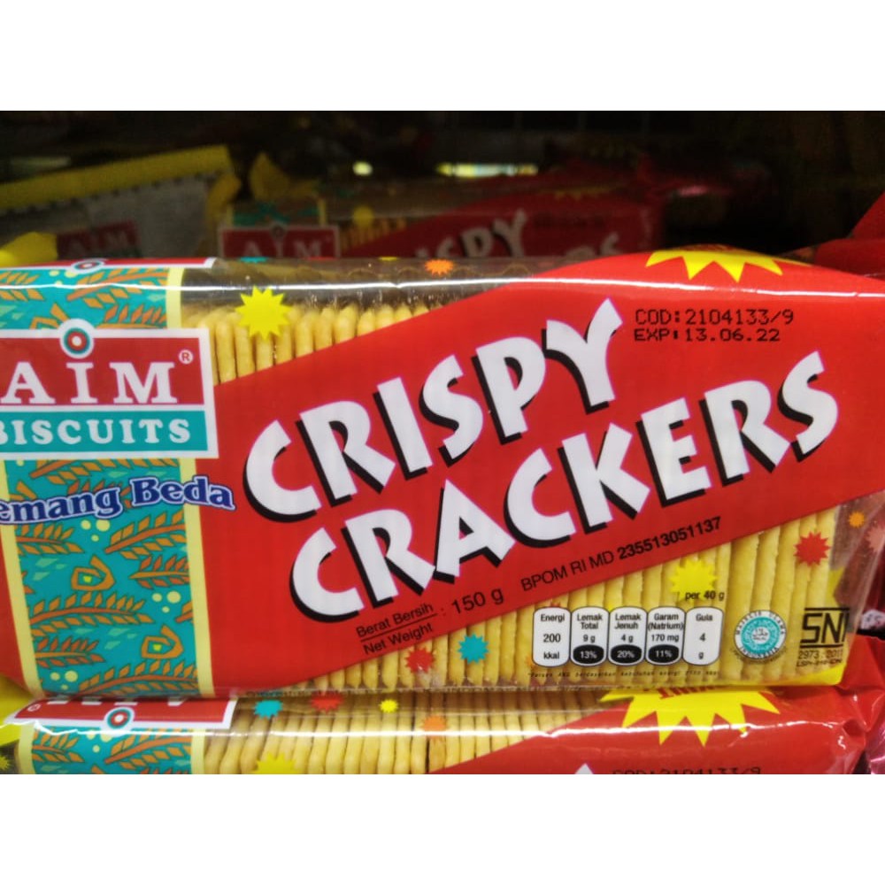 

AIM Biscuit Crispy Crackers Biskuit 150 gr