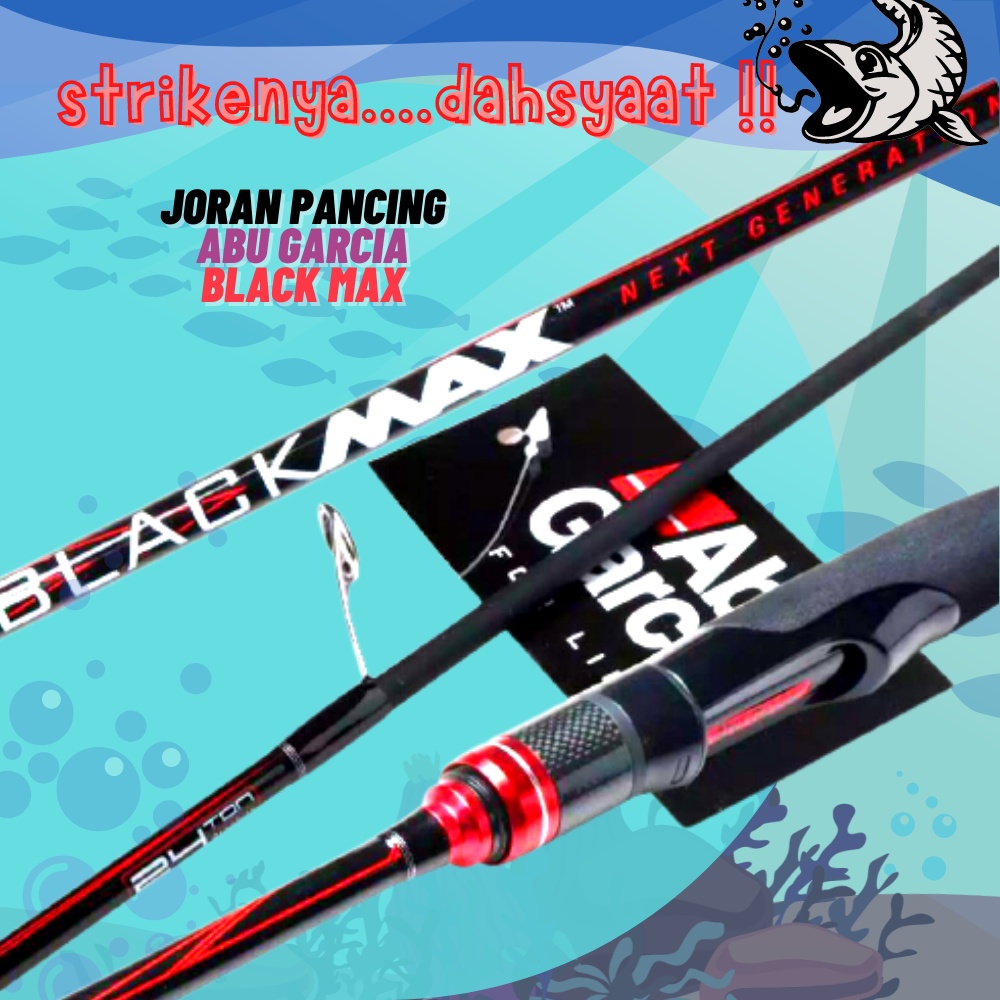 Stik Joran Abu Garcia Black Max Spin BMS 602 MH Alat Pancing Ikan Set Hobi Olahraga Outdoor Murah Ca