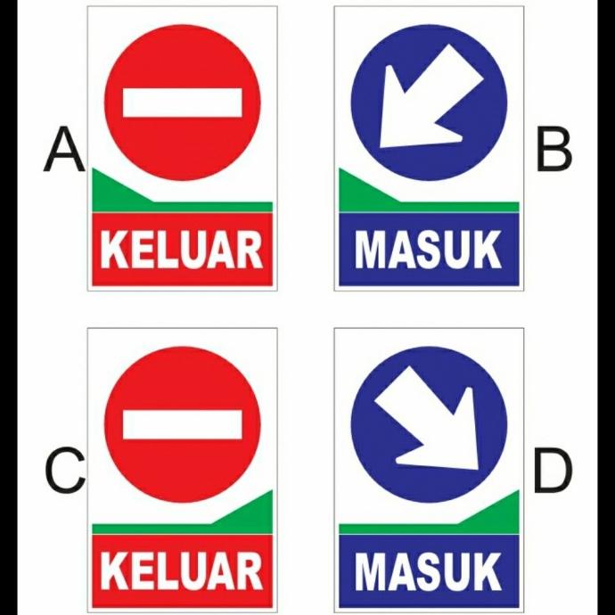 

Custom. Rambu Lalu Lintas Masuk (In) dan Keluar (Out)