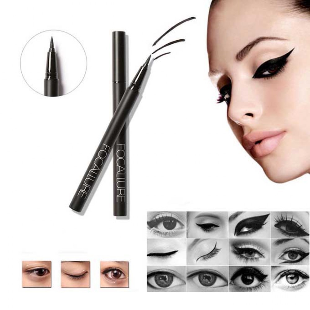 (READY &amp; ORI!) FOCALLURE Waterproof Liquid Eyeliner Pen - Black FA13 FA 13