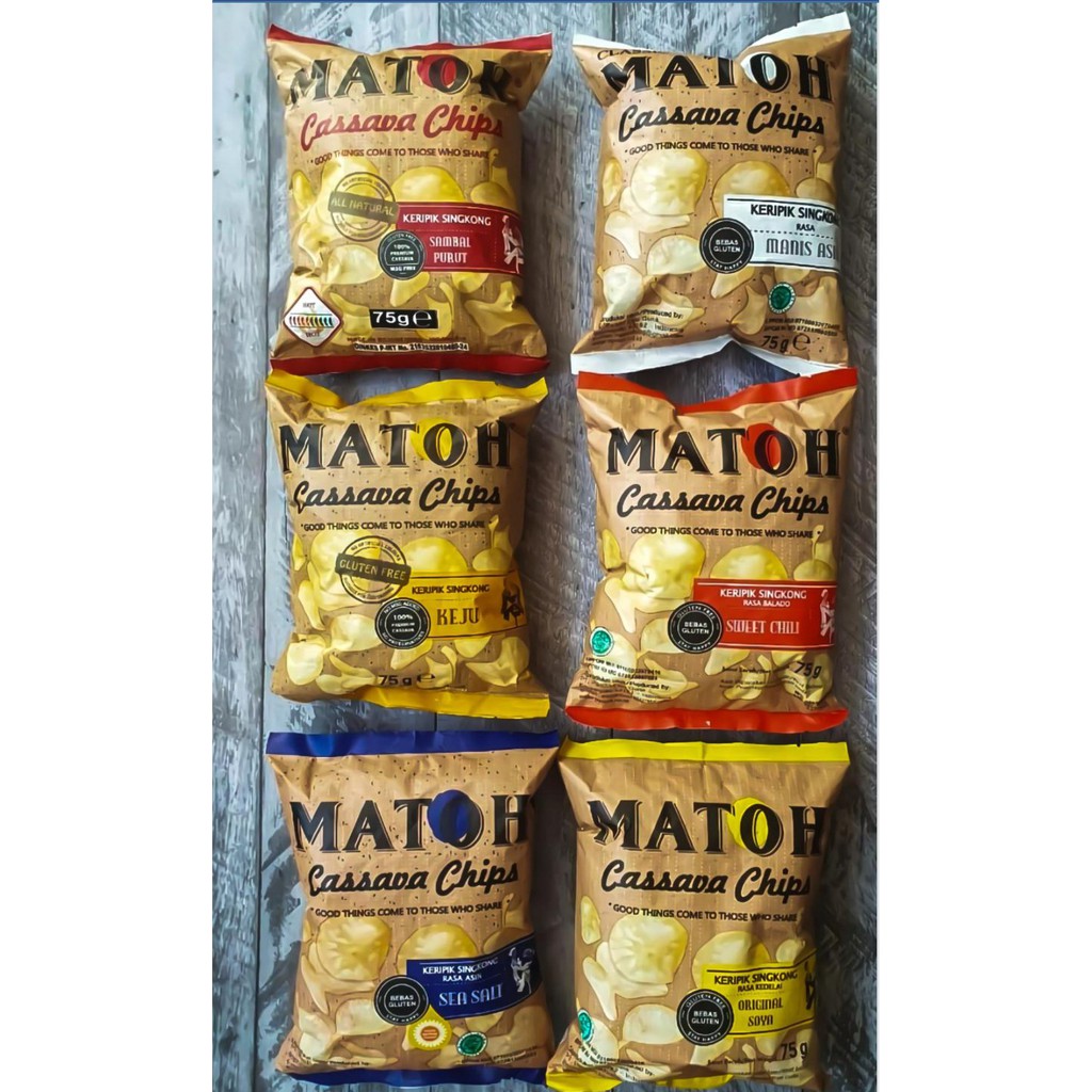 

Cassava Chip Matoh - Keripik Singkong Premium- Snack Sehat