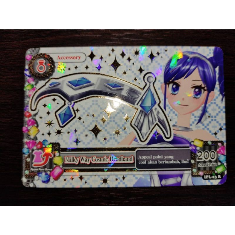 Aikatsu card Beta seri 1 Milky Way Cosmic Headband