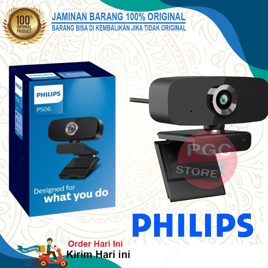 Webcam Murah PHILIPS P506 720P - Garansi 6 Bulan