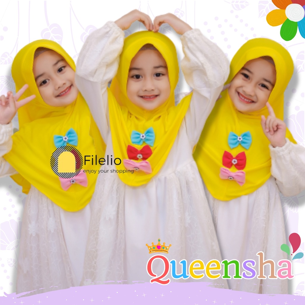 Kerudung Anak Queensha / Jilbab Anak Terbaru / Hijab Anak Murah / Fashion Anak / Kado Ultah