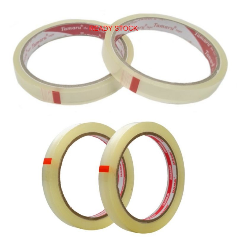 

isolasi bening 1/2" Inch 12mm x 72 Yard selotip solasi lakban tape murah