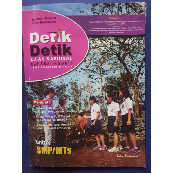 DETIK DETIK UJIAN NASIONAL-SMP/MTs Matematika,Bahasa Indonesia,Bahasa Inggris-RP 35.000 TOTAL 3 BUKU