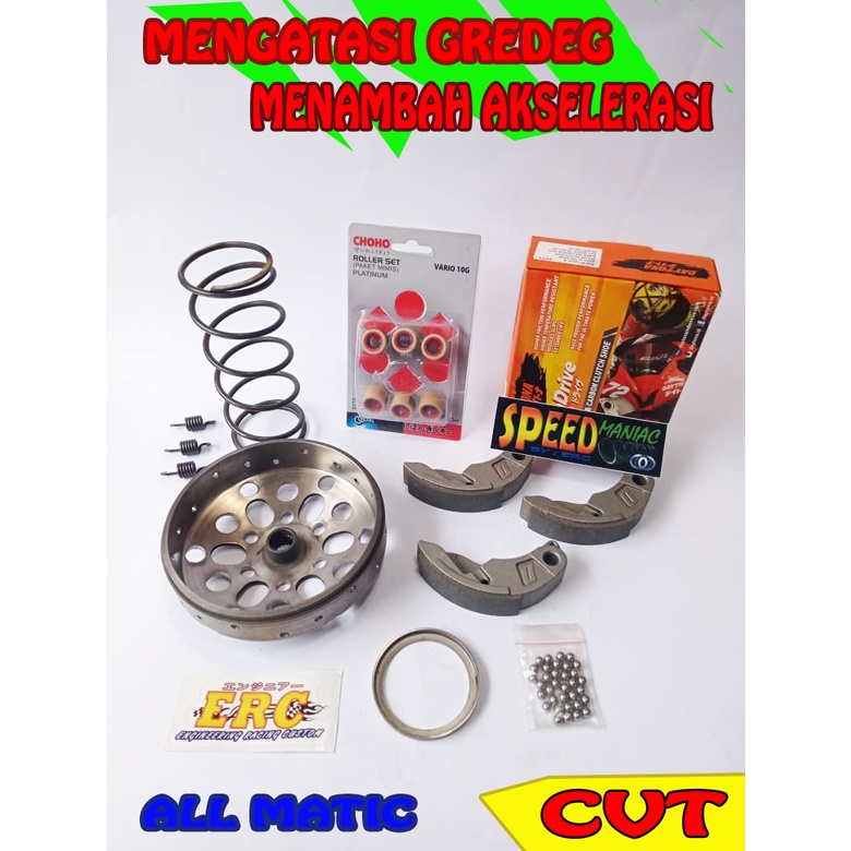 PAKET FULL UPGRADE CVT ERC PCX VARIO 110 OLD 125 150 ALL MATIC ORIGINAL CUSTOM