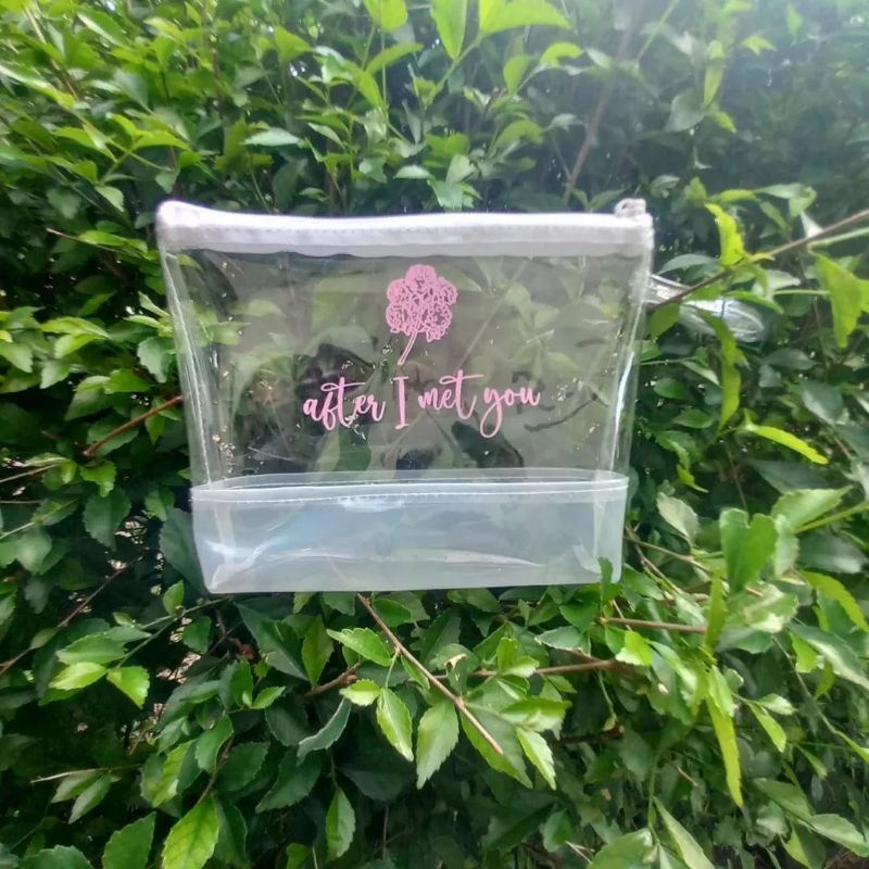 POUCH PVC SKINCARE CUSTOM 20x15/Pouch Skincare Souvenir Custom Murah Unik Lucu