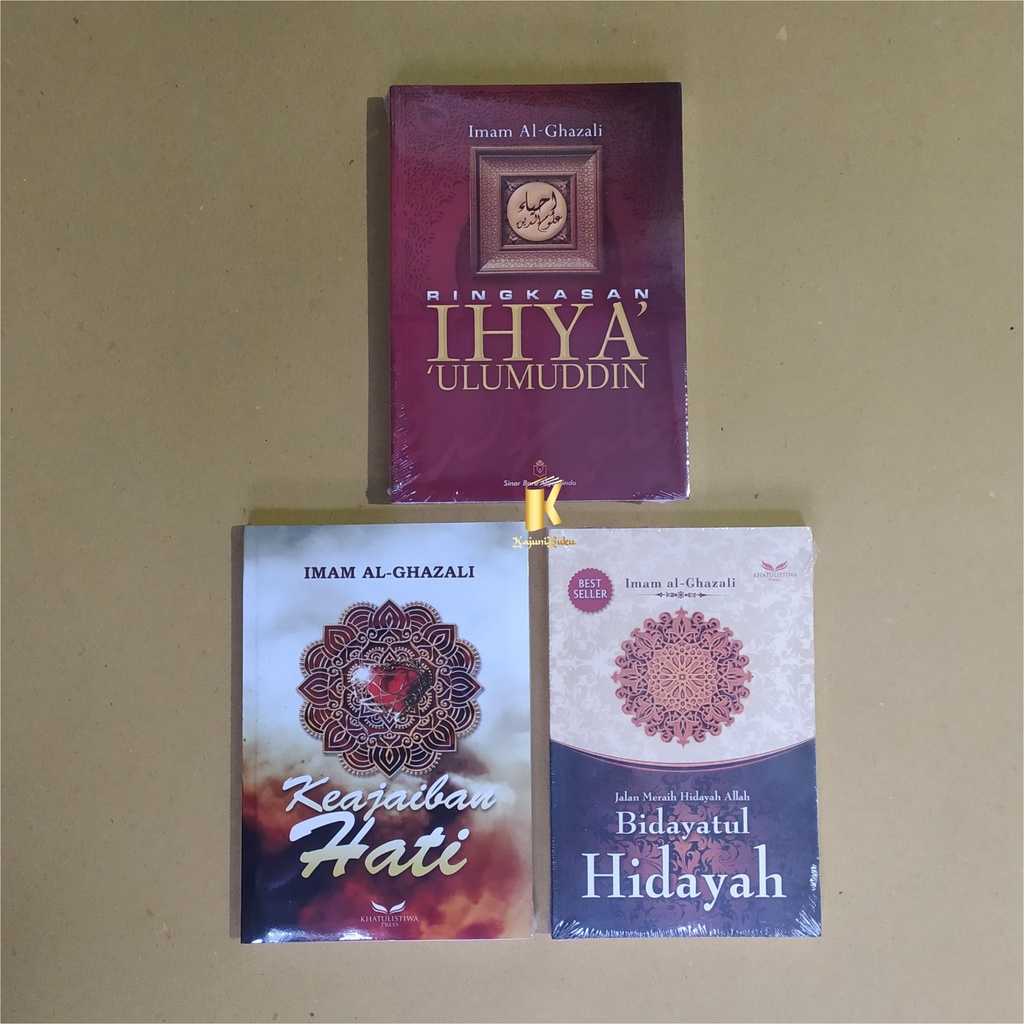 PAKET BUKU IMAM AL-GHAZALI - Ringkasan Ihya Ulumuddin - Keajaiban Hati - Bidayatul Hidayah