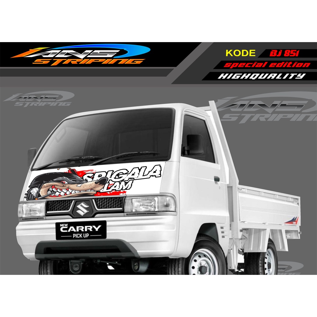 DECAL STICKER KAP MOBIL CARRY/ STIKER KABIN DEPAN MOBIL CARRY PICK UP / STICKER TERBARU