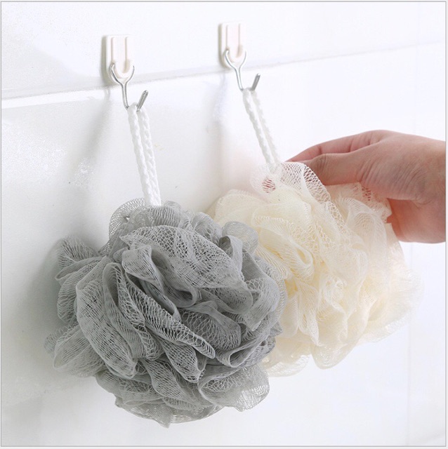 Shower Puff Good quality color white Big size