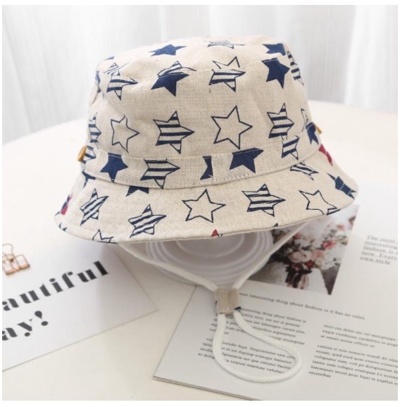 HIGH QUALITY Bucket Hat Safari Animal Star Puppy Hand Crown Oreobear Bear Lion Sit / Paw / Koala Pom Topi pantai bayi 0 - 4 thn Import CBKS VC