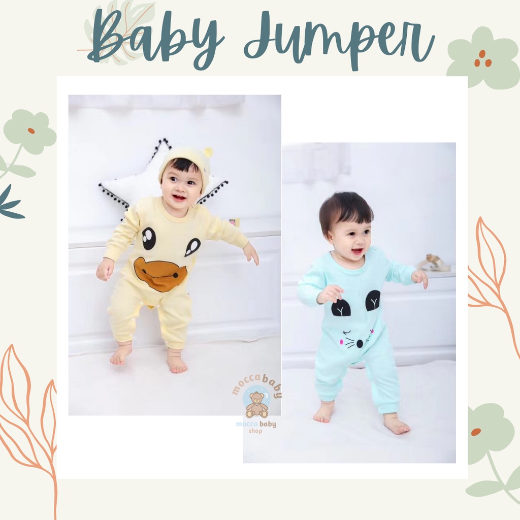 MBSS JUMPER BAYI PANJANG IMPORT 0-6 bulan / romper bayi baju bayi jumper lucu bayi 100% import A1