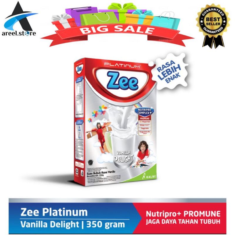 ZEE Platinum Rasa Vanila, Coklat, Strawberry 350gr / zee platinum / susu zee