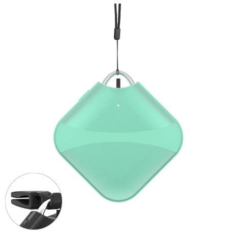 Personal Wearable Air Purifier Necklace Mini Portable Air Freshner Ionizer Negative Ion Low Noise for Adults Kids-hijau