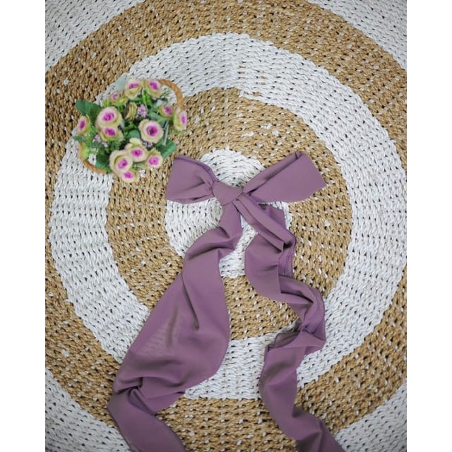 SELENDANG POLOS BAHAN BABY DOLL PANJANG 2,5M-Unggu ketan
