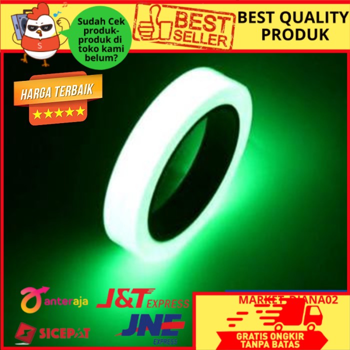 

LAKBAN GLOW IN THE DARK PEREKAT SOLATIP SOLASI TAPE GLOWING BERCAHAYA DALAM GELAP BERSINAR ISOLASI