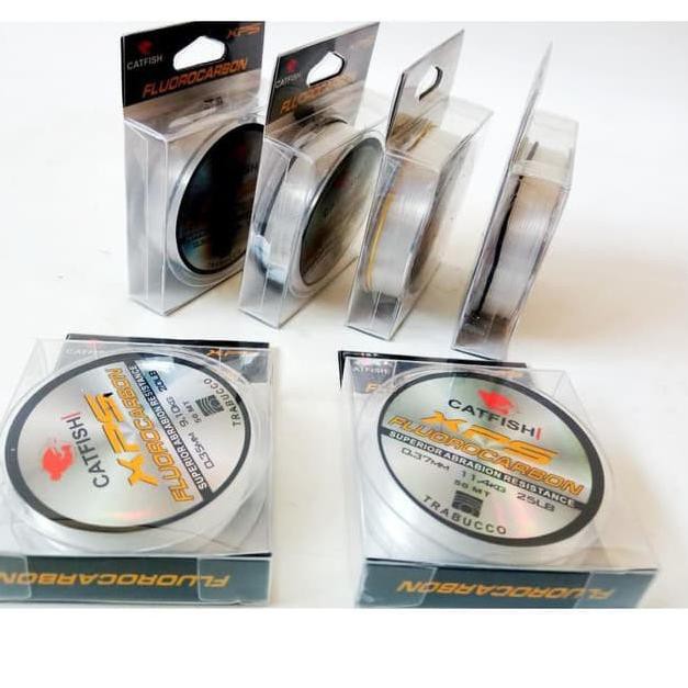 Pasti Ada SENAR PANCING {LEADER XPS FLUOROCARBON} WARNA TRANSPARAN KUAT DAN ANTI KERITING {}#