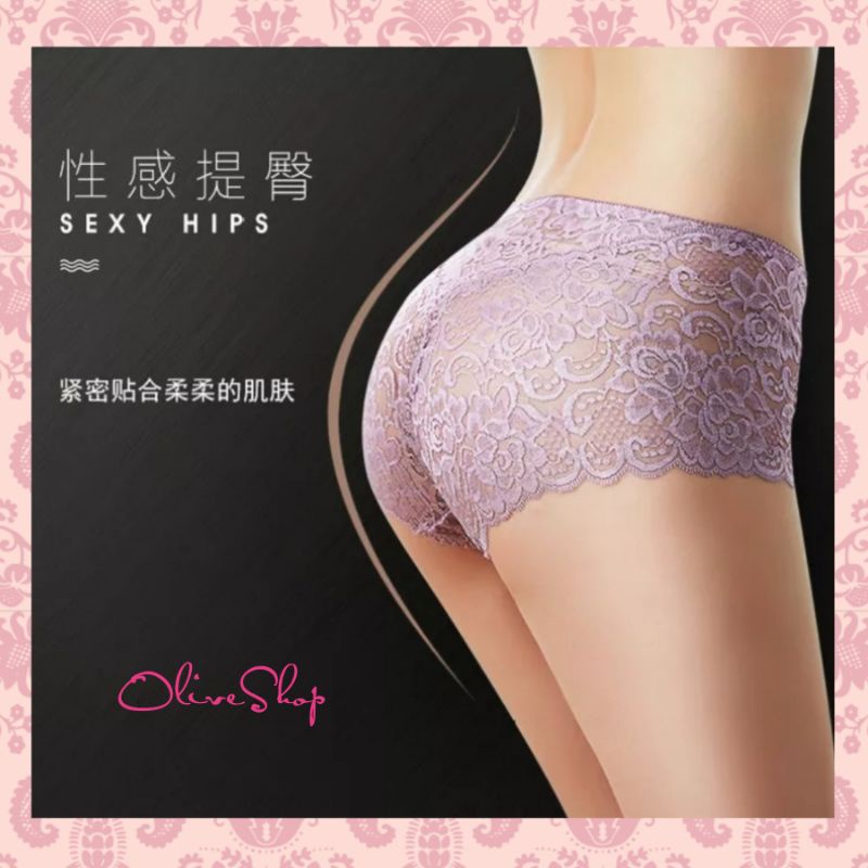 OliveShop ❤️ Celana Dalam CD Boxer Renda Seksi Mewah Nyaman Kaidai Kode B48
