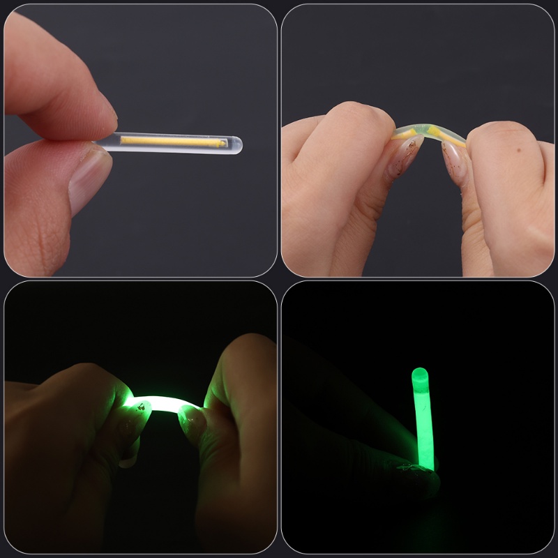 10pcs / lot Stik Lampu Fluorescent 2.2-4.5mm Untuk Memancing Malam Hari