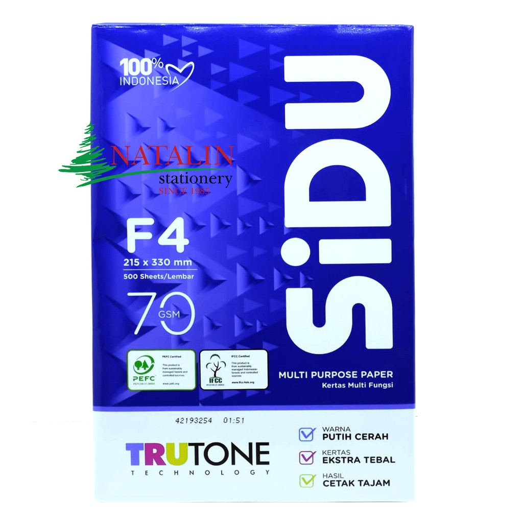 

SIDU Kertas HVS F4 70 gsm