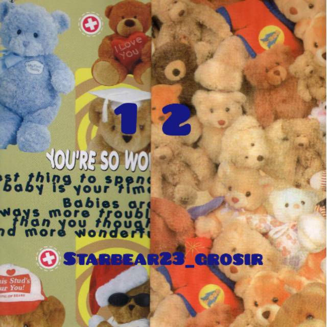 

Kertas kado Glossy Teddy Bear