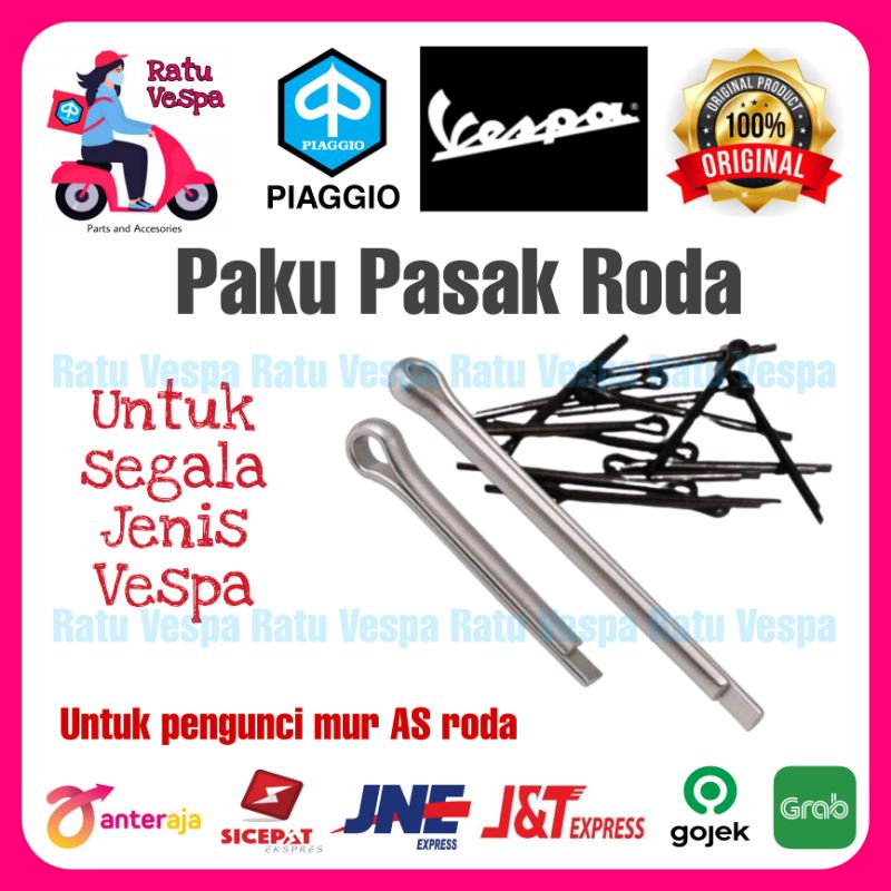 Paku Pasak kuncian As Tromol Roda Depan dan Belakang vespa