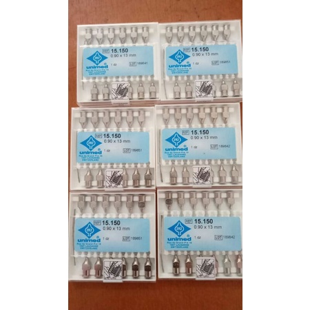 Jarum socorex 0.9 x 13mm unimed 6 pack