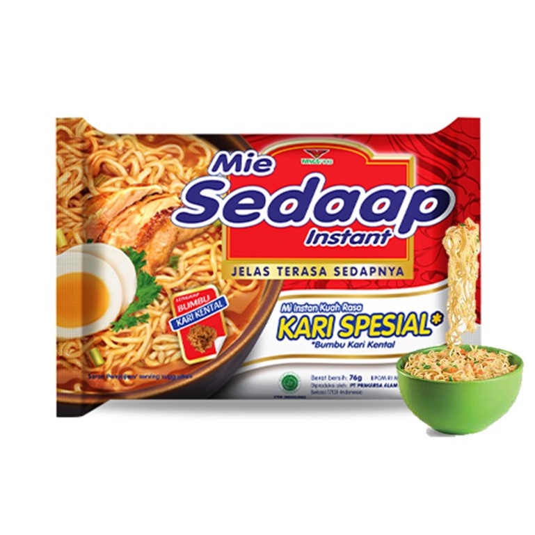 

Sedaap Mie Instan Kari Ayam Spesial 72g