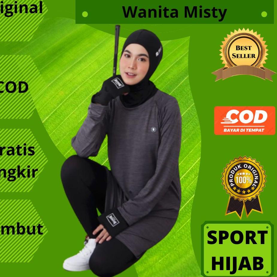 ((TERLARIS)) Tunik Tunic Baju Kaos Pakaian Atasan Sport Sports Sporty Olahraga Wanita Cewek Muslim M