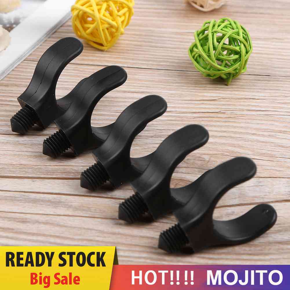 5Pcs M3 / 8in Bracket Holder Joran Pancing Bahan Plastik Nilon Warna Hitam