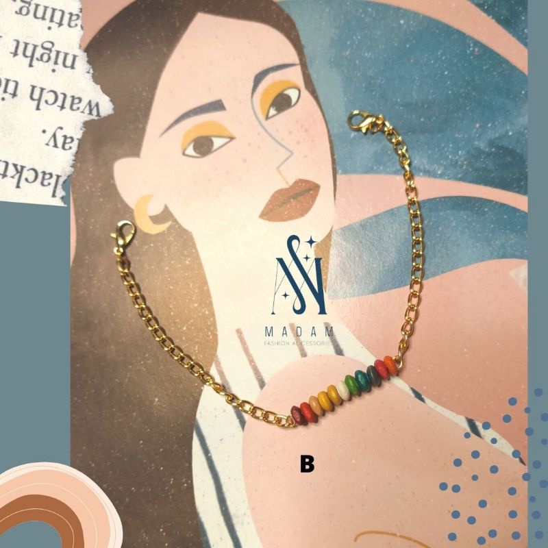 Konektor Masker Hijab / Kalung Masker Hijab Rantai / Konektor Rantai Gold