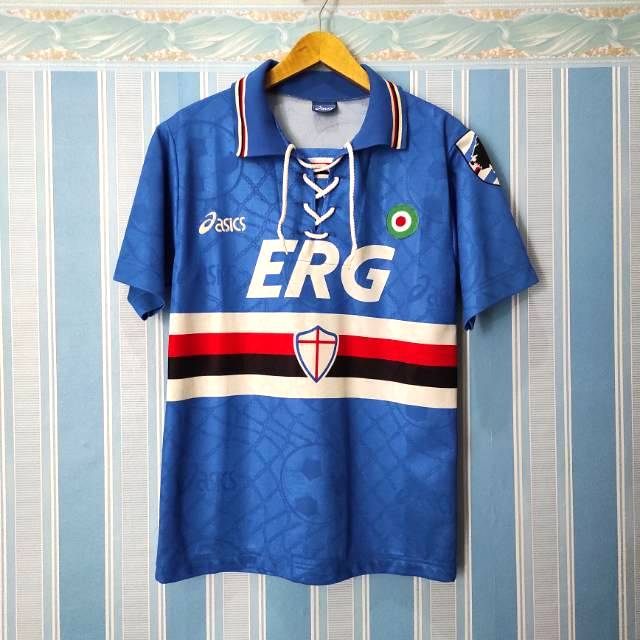 Patch Vintage Sampdoria Calcio En Tissu Original - Insigne De Football Collection