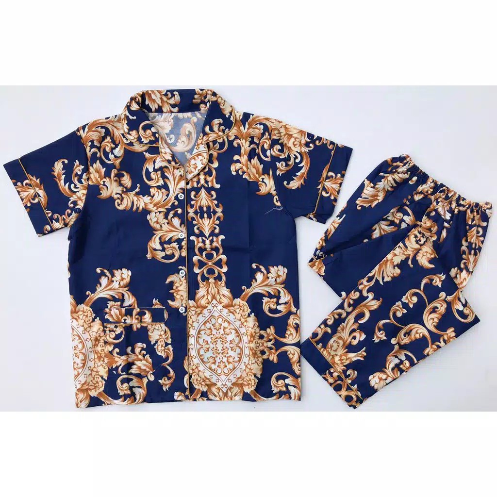 BJ-Piyama CP Wanita Terlaris Motif Sultan - Baju Tidur Lengan Pendek-1