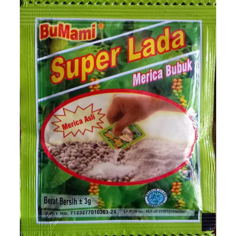 Merica bubuk bumami lada bubuk 3 gr (satu pack isi 40)