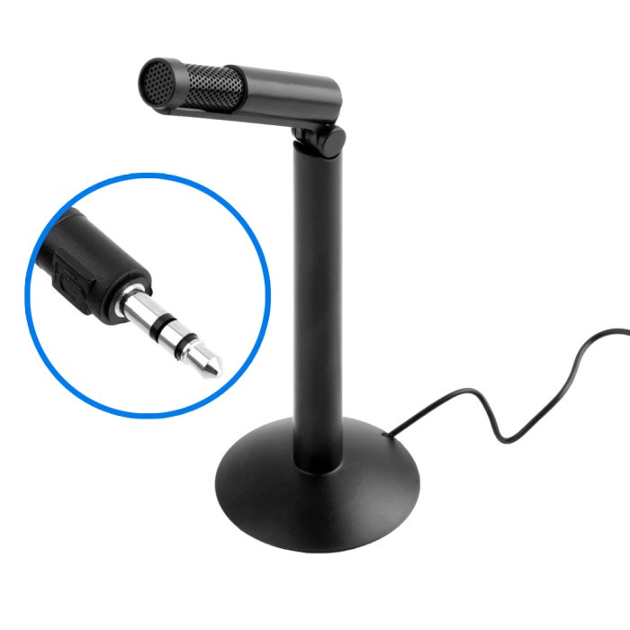 Microphone High Quality Sound + Stand Mount Jack 3.5mm