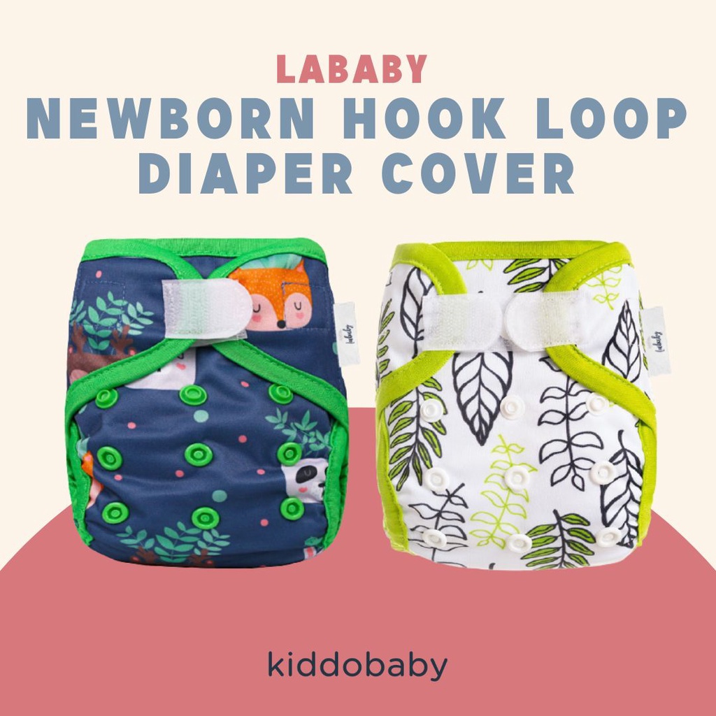 Lababy Newborn Hook Loop Diaper Cover | Popok Kain