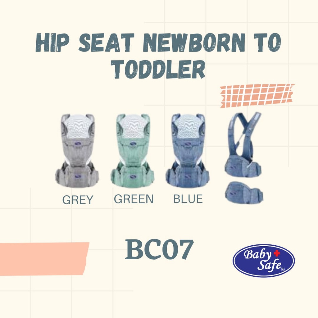 Baby Safe Hip Seat Newborn To Toddler BC06 BC07 GENDONGAN HIPSEAT BAYI