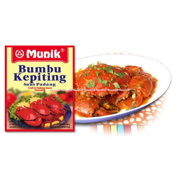 Munik Bumbu Kepiting Saus Padang Crab In Padang Sauce 180gr