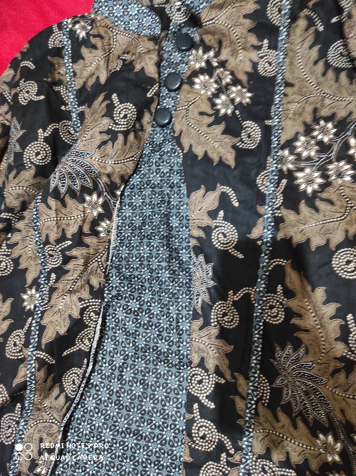 [ada Jumbo] Blus Davina Lawasan Daun #3 Batik Atasan Batik Modern Kerja Seragam Kantor Muslim