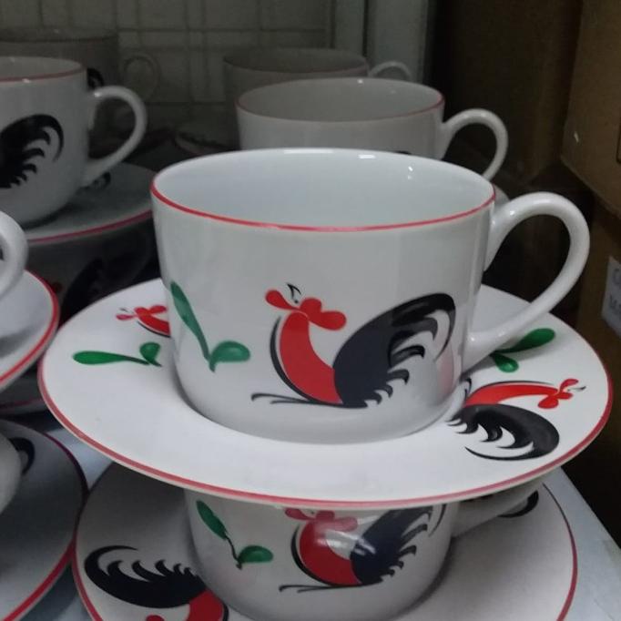 }}}}}}] CANGKIR SET AYAM JAGO CANGKIR KERAMIK CANGKIR TEH KOPI