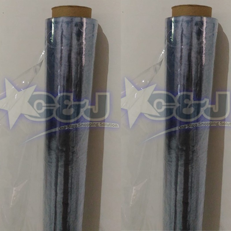 

Mika Lentur tebal 0,1mm meteran Lebar 137cm Plastik PVC Soft Lemes Clear Bening Transparan bungkus sofa kasur bantal sampul buku