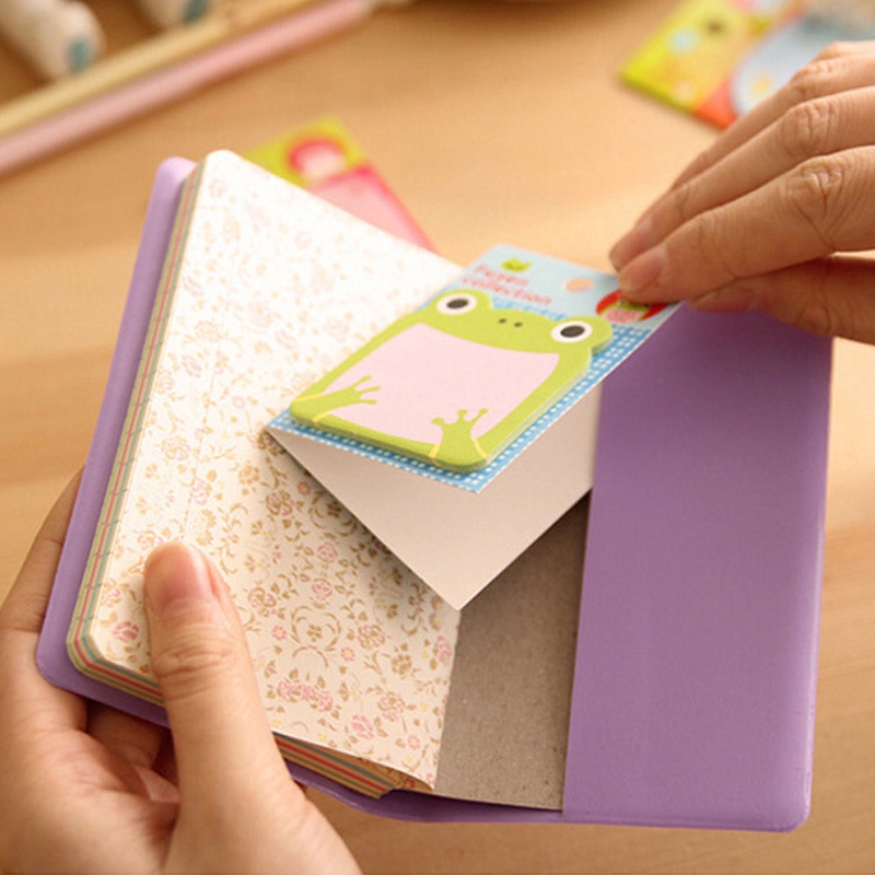 Memo Sticky Notes Bentuk Binatang Kartun Gaya Korea