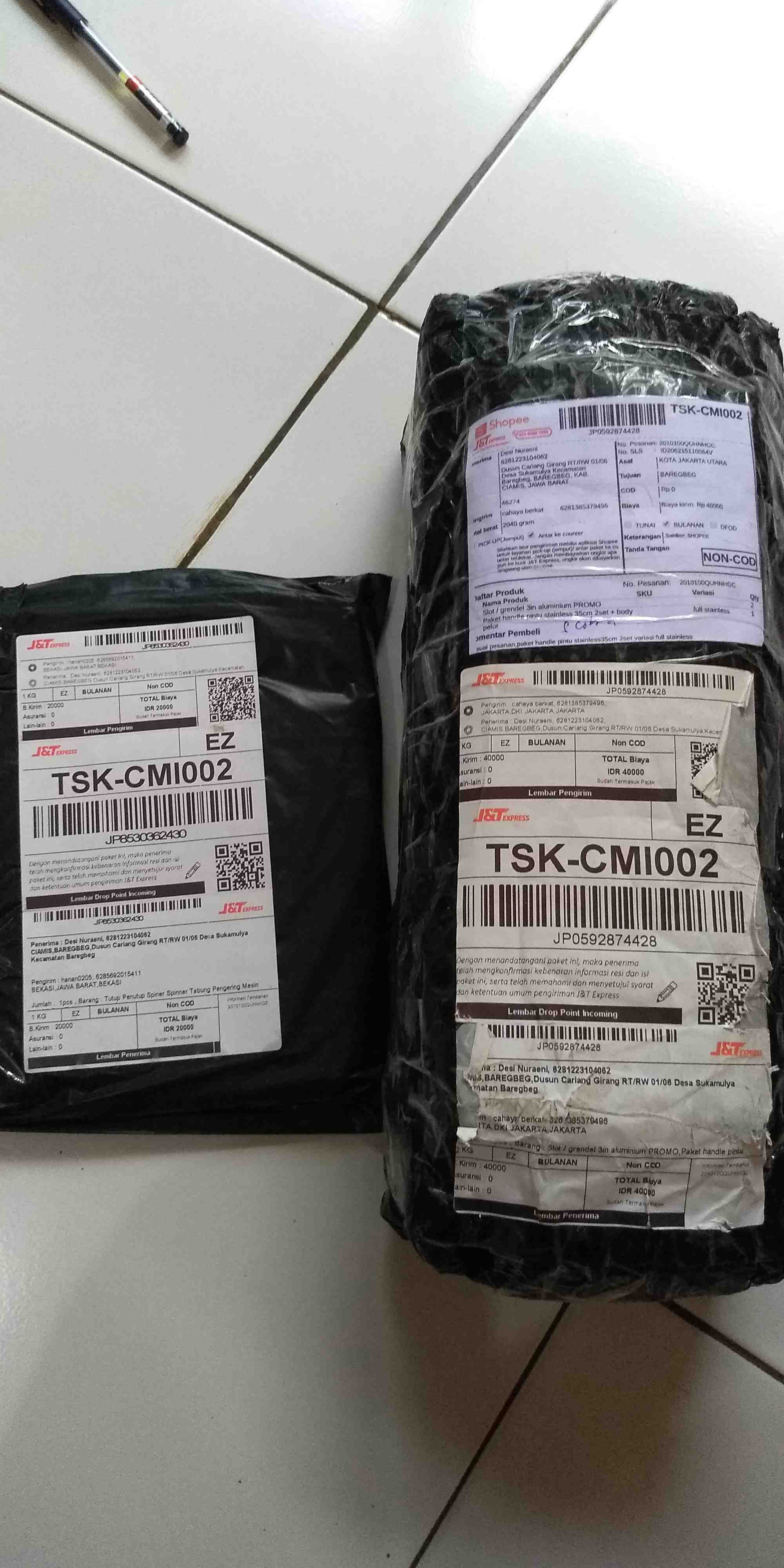 Paket Handle Pintu Stainless 35cm 2set + Body Pelor