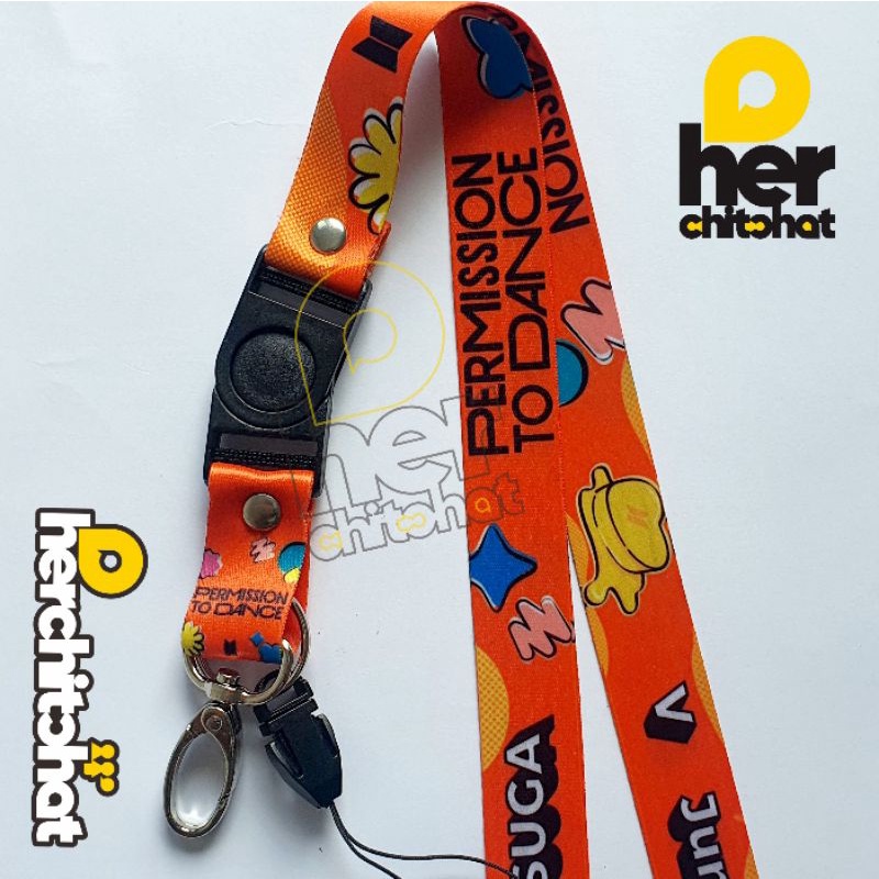 

Lanyard BTS Permission to Dance - Strap Tali ID Card KPop Unofficial