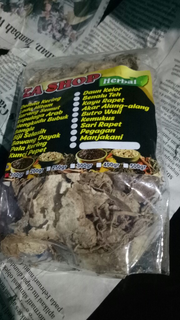 Temu Rapet/kunci Pepet Kering 100gr