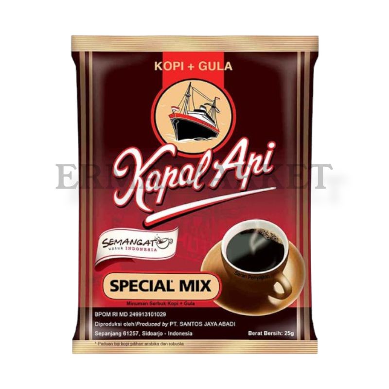 

ERMA MARKET Kapal Api Special Mix Kopi Gula 25 gram 1 SACHET