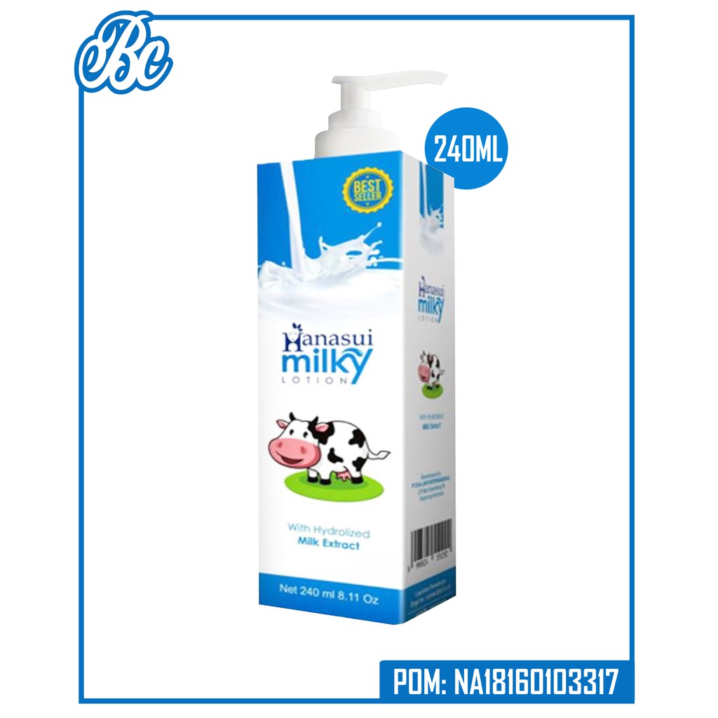 Jual HANASUI Hand Body Lotion Milky 240ML Shopee Indonesia