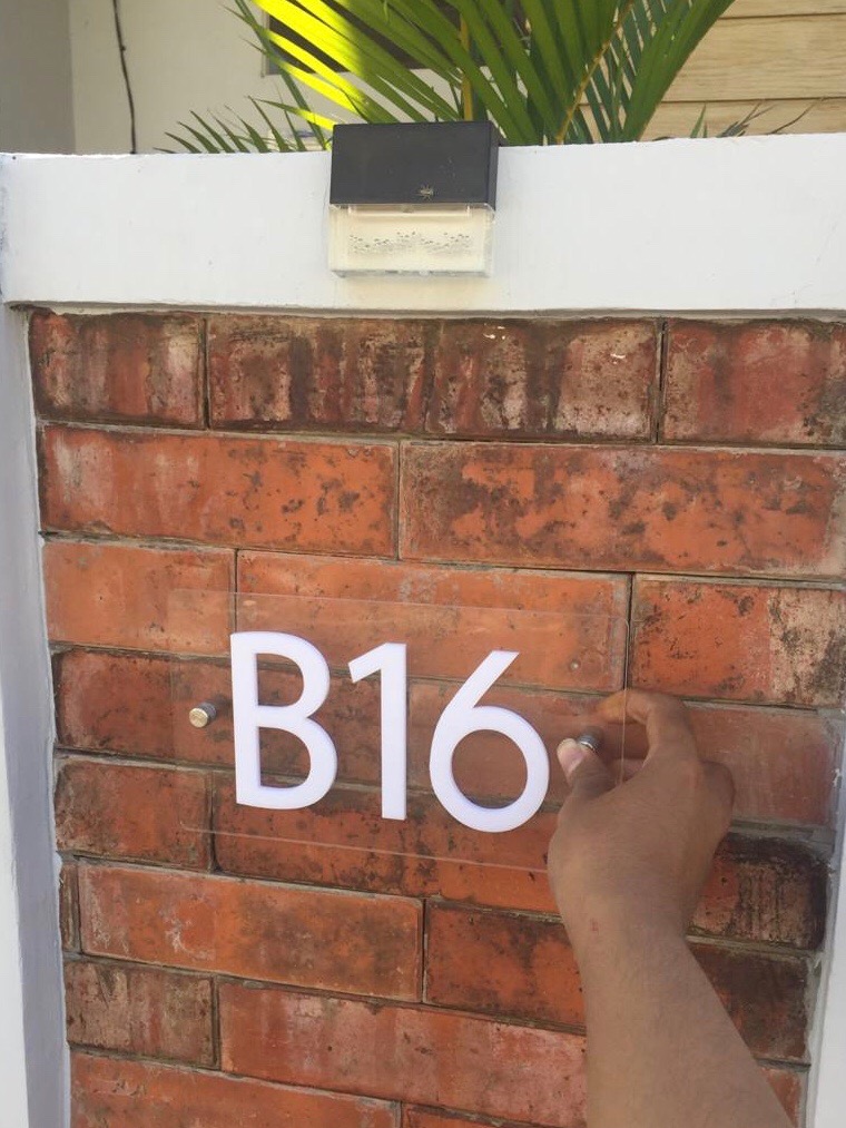 Nomor Rumah Kamar Hotel Minimalis Akrilik Nomer Acrylic - Hn14a